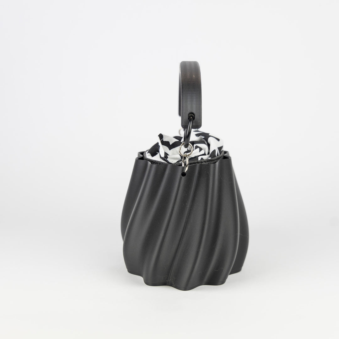 Meringue Bag, Borsa Stampata in 3D con Pochette Nera