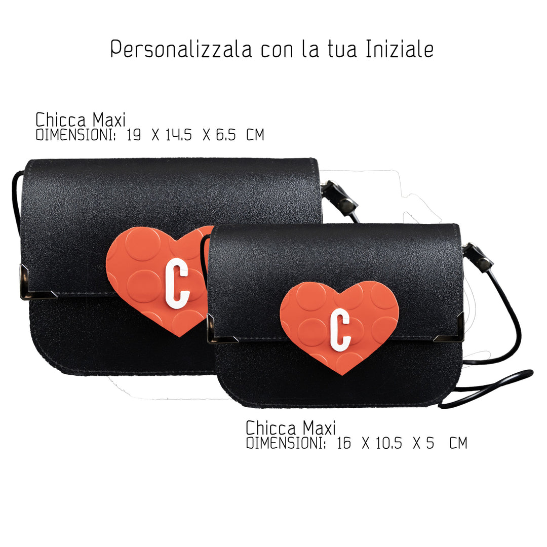 Borsa Personalizzabile con Iniziale Chicca - Borsa a Spalla